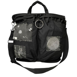 [-] Minus For Flyer’s Helmet Bag With Patched パッチワークナイロンヘルメットバッグ トート ショルダー 鞄 カバン マイナス メンズ レディース ユニセックス