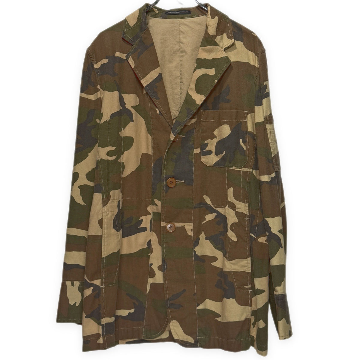 Y's for men シガレットポケット迷彩3Bテーラードジャケット シガーポケット ユーティリティポケット カモフラージュ柄 ブルゾン コート アウター Archive Yohji Yamamoto Pour Homme ワイズフォーメン ヨウジヤマモト メンズ