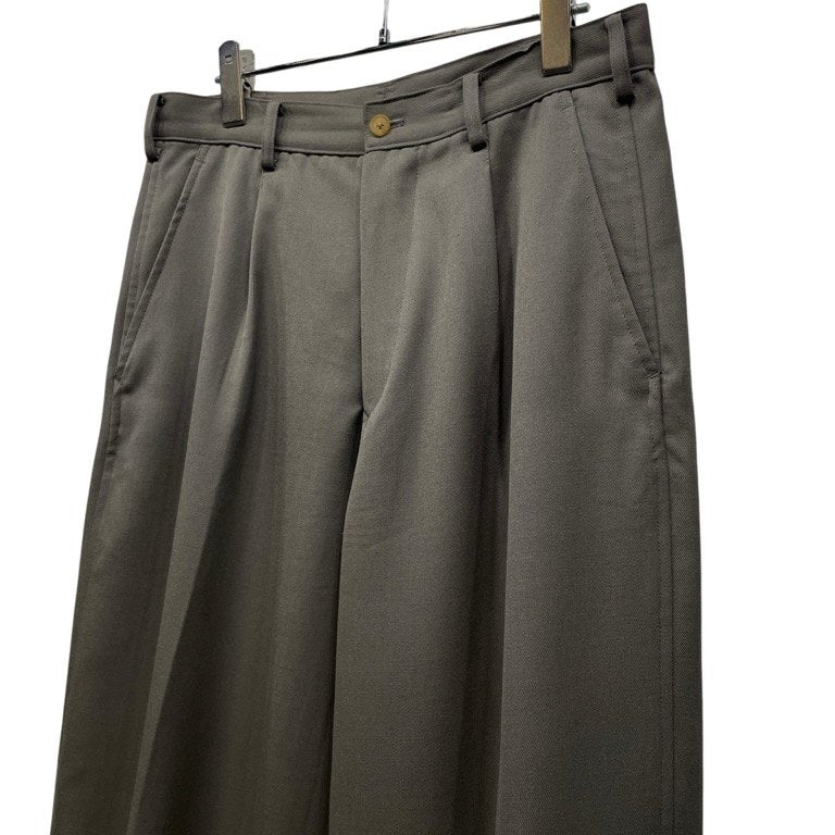 Y's for men オールドギャバジン裾アジャスター1タックワイドテーパードパンツ アーミーギャバジン スラックス トラウザーズ Archive 70s 80s Yohji Yamamoto Pour Homme ヨウジヤマモトプールオム ワイズフォーメン メンズ