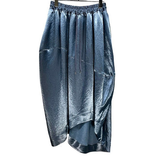 Vivienne Westwood RED LABEL 24SS アセテートサテンアシンメトリーイージーコクーンスカート パンツ ボトムス ドローストリング ヴィヴィアンウエストウッド レッドレーベル レディース