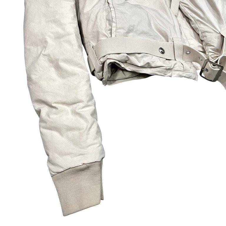 Rick Owens 05AW MOOG COTTON BONDAGE PUFFER DOWN BOMBER JACKET コットンブロードボンテージダウンボンバージャケット Archive 00s 中綿 ブルゾン コート アウター リックオウエンス メンズ