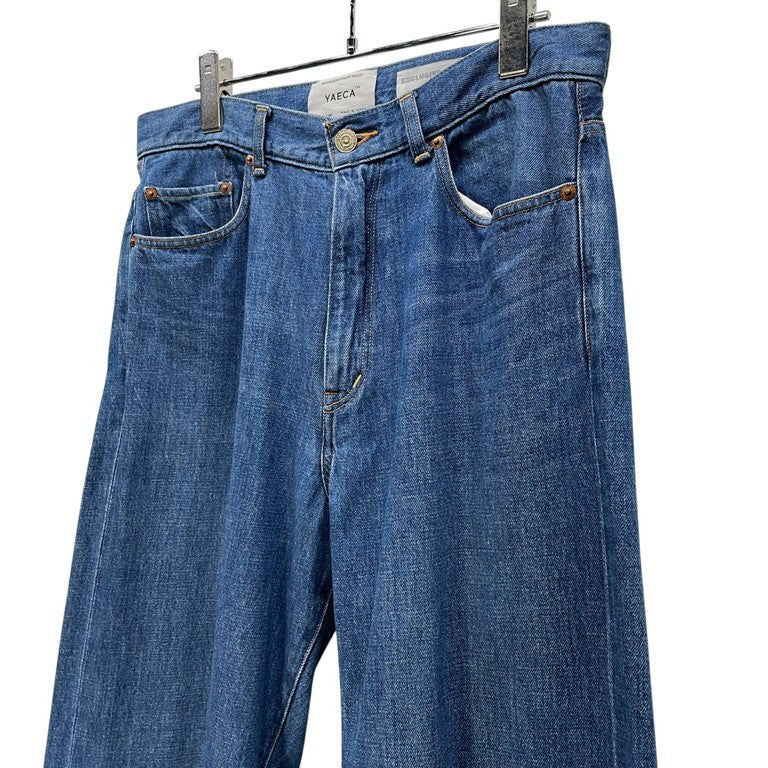 YAECA コットンリネンワイドストレートセルビッチデニムパンツ WIDE STRAIGHT DENIM 13-11U ボトム size 31 赤耳 ライトオンス ヤエカ メンズ レディース ユニセックス
