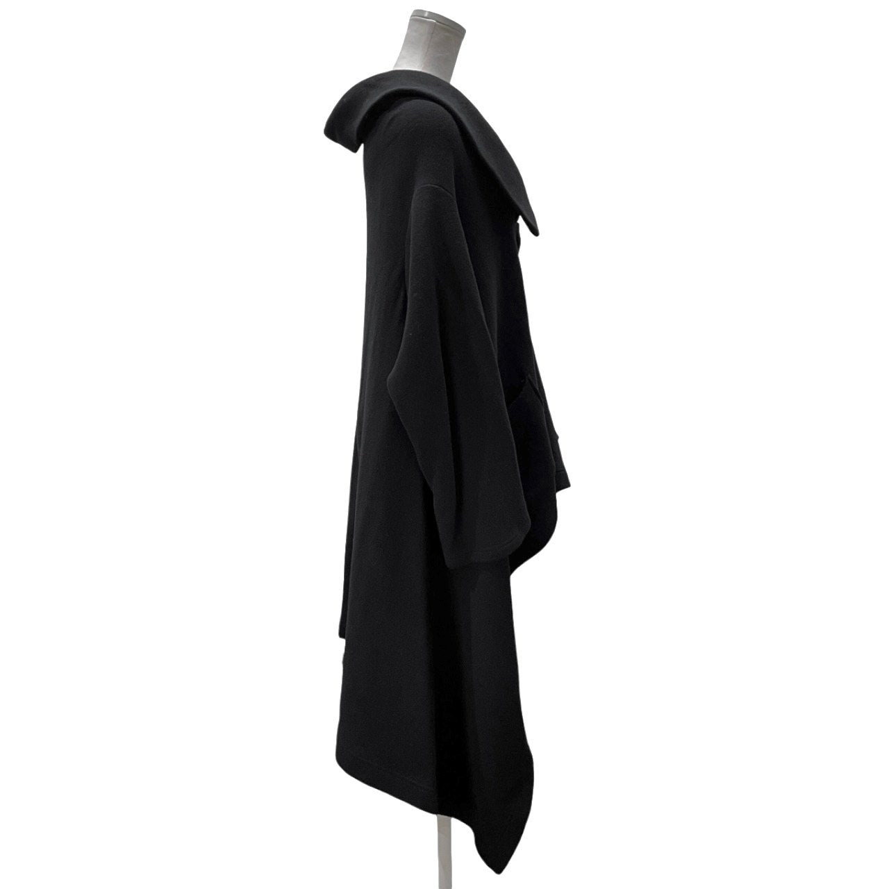 LIMI feu 20AW ウールスウェットサイドドレープオーバーサイズコート ニット ジャケット ブルゾン アウター Yohji Yamamoto リミフゥ ヨウジヤマモト レディース