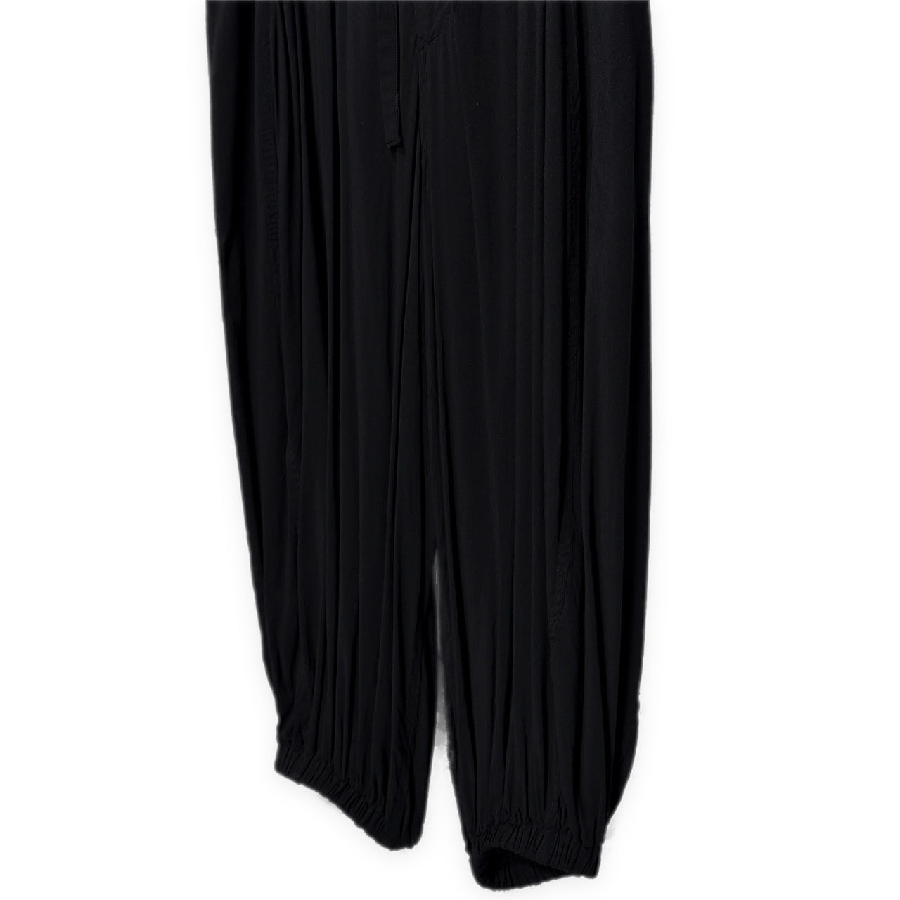 Yohji Yamamoto Pour Homme 13SS レーヨンギャザーイージーバルーンパンツ Archive ドローストリング ウエストゴムシャーリング HX-P07-202 ヨウジヤマモトプールオム メンズ