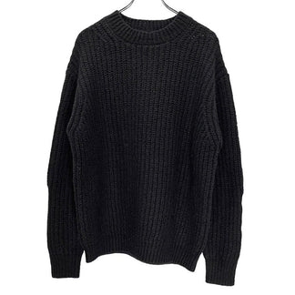 MAYKAM 24AW CORKSCREW YARN P/O ウール畦編みローゲージプルオーバーニットセーター 定価55,000円 未使用タグ付 メイカム メンズ レディース ユニセックス