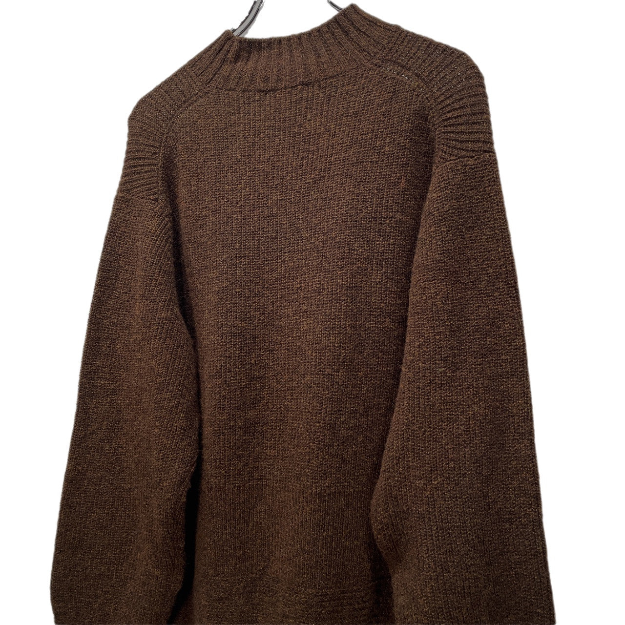 MATEE&SONS RIB M/N SWEATER ウール畦編みモックネックリブニットセーター トップス マーティーアンドサンズ メンズ