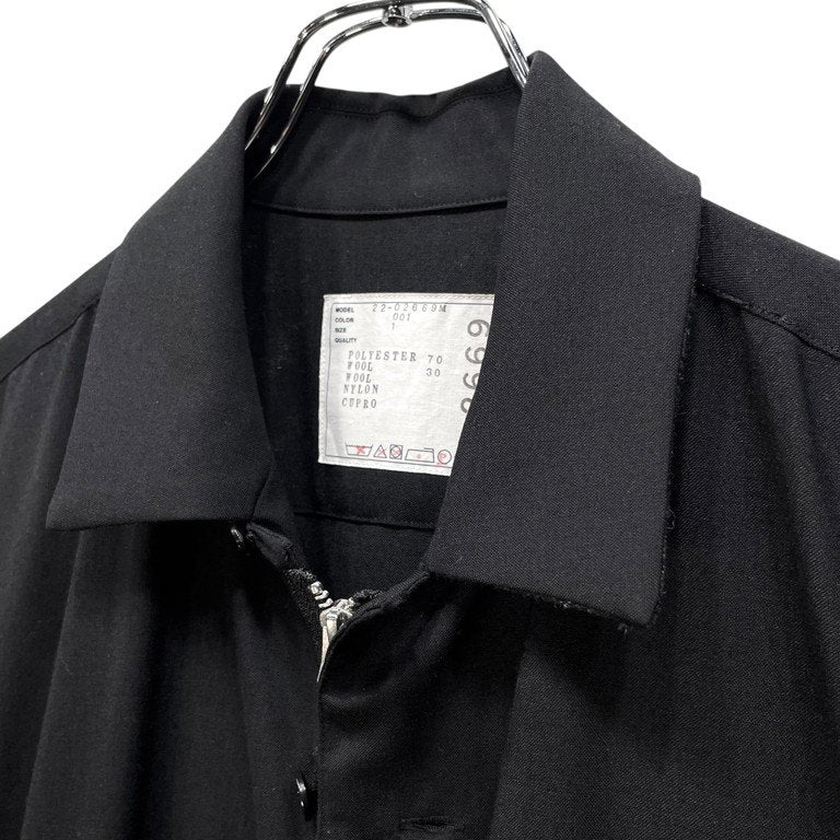 sacai 22AW SUITING JUMPSUITS スーツクロスジップアップジャンプスーツ つなぎ オーバーオール ジャケット パンツ サカイ メンズ