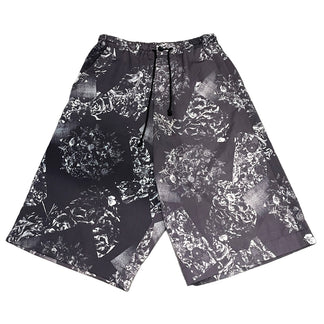 Ground Y 18SS Nicolai Bergmann フラワープリントサルエルワイドハーフパンツ ボトムス 花 Yohji Yamamoto グラウンドワイ ヨウジヤマモト ニコライバーグマン メンズ レディース ユニセックス