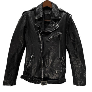 ISAMU KATAYAMA BACKLASH 21SS JAPAN SHOULDER “GARMENT-DYED” DOUBLE RIDERS ジャパンショルダー製品染めレザーダブルライダースジャケット ブルゾン コート 1773-07 定価264,000円 イサムカタヤマ バックラッシュ メンズ