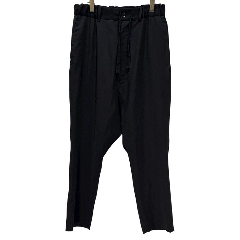 Yohji Yamamoto Pour Homme 12AW ウールギャバジンウエストゴムシャーリングサルエルイージーパンツ ボトムス Archive ヨウジヤマモトプールオム メンズ