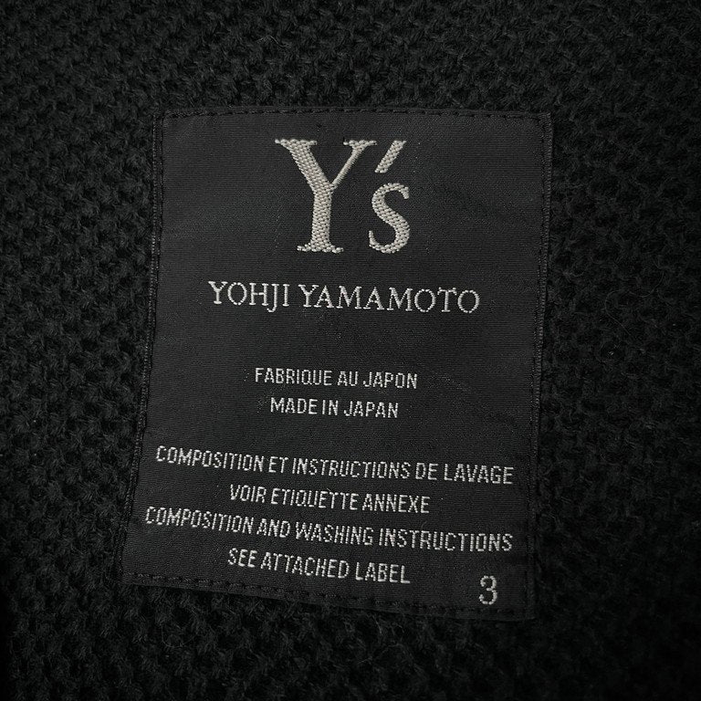 Y's ワッフルコットンバックドローコードシャーリングジャケット カーディガン トップス アウター Yohji Yamamoto Femme ワイズ ヨウジヤマモトファム レディース