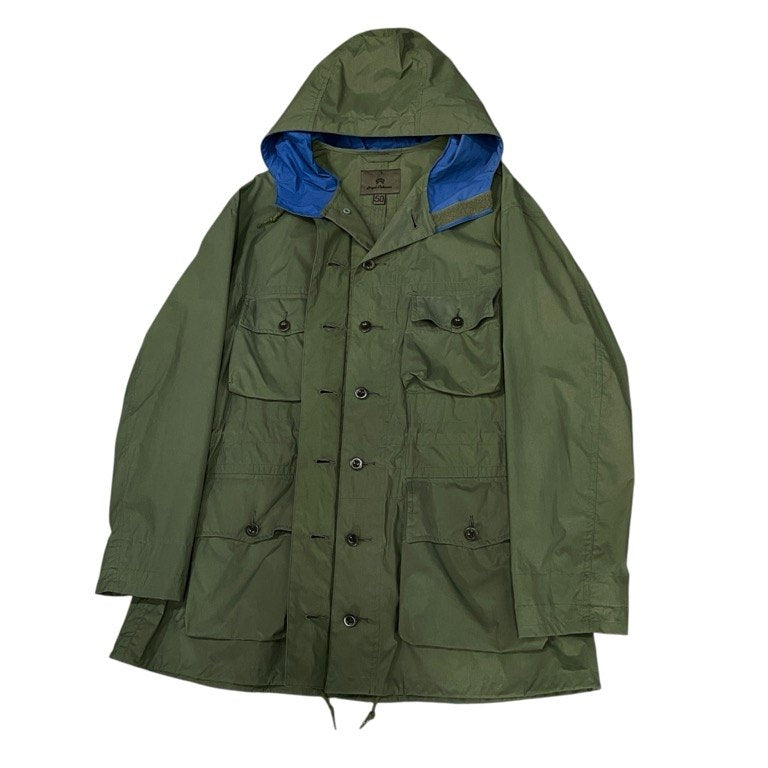 Nigel Cabourn 19SS SWEDISH PARKA TASLAN NYLON VEGETABLE DYE 撥水加工タスランナイロンスウェディッシュパーカー ミリタリージャケット ブルゾン アウター ナイジェルケーボン メンズ