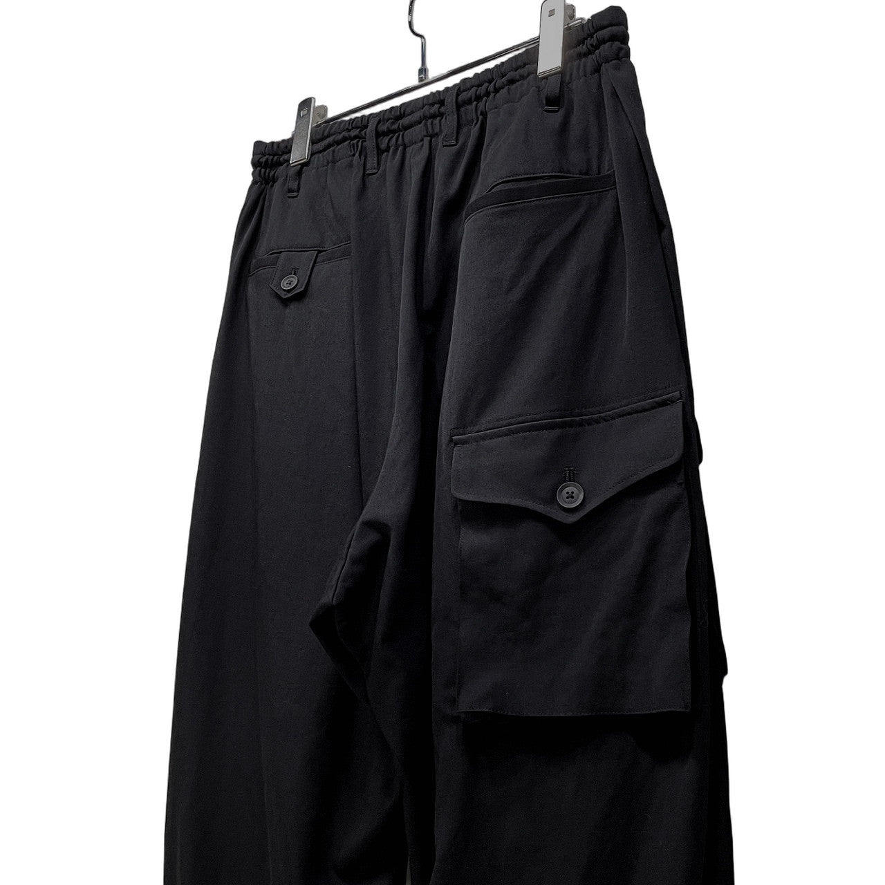 Yohji Yamamoto Pour Homme 25AW WOOL GABARDINE SIDE TUCK POCKET PANTS ウールギャバジンサイドタックポケットパンツ カーゴ ボトムス 定価95,700円 ヨウジヤマモトプールオム メンズ