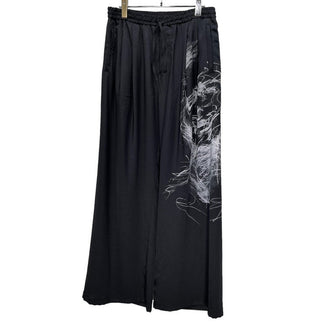 TAAKK 23AW DRAWING PRINT TROUSERS ドローイングプリントドローストリングイージーワイドパンツ 定価41,800円 TA23AW-PT034