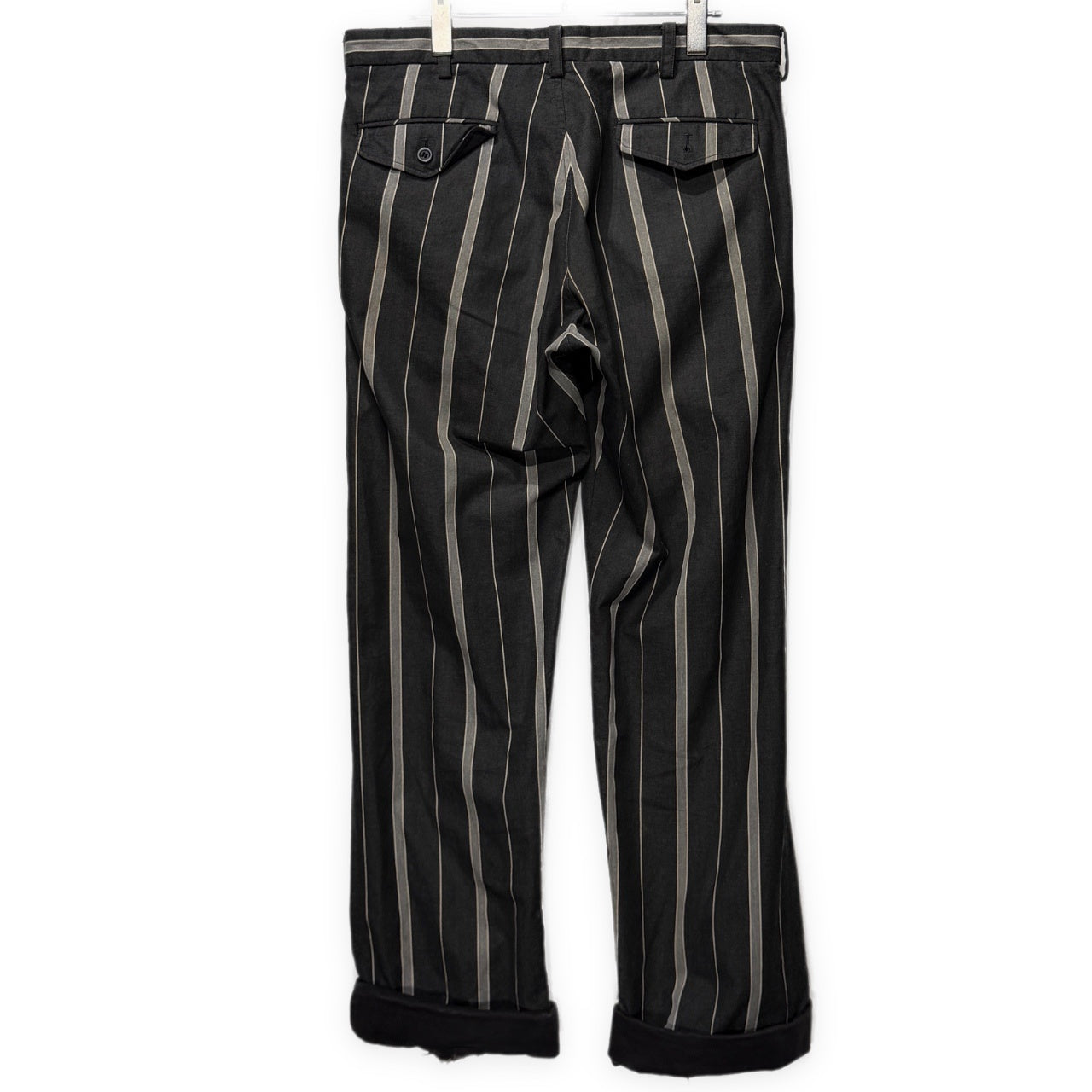 ISSEY MIYAKE MEN 02AW コットンツイルストライプパンツ トラウザーズ スラックス ボトムス Archive 00s イッセイミヤケメン メンズ