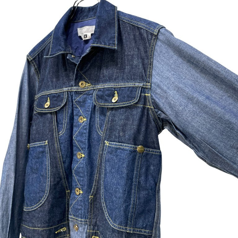 GANRYU 17SS デニムシャンブレードッキングシャツジャケット ラストコレクション 切替 ブルゾン ブラウス トップス アウター Archive ガンリュウ メンズ