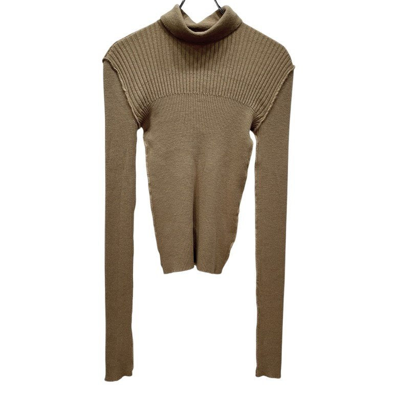 JUNYA WATANABE COMME des GARCONS 92AW First Collection インサイドアウト再構築リブ編み切替タートルネックニットセーター ハイネック Archive 90s 希少 ファーストコレクション ジュンヤワタナベ コムデギャルソン レディース