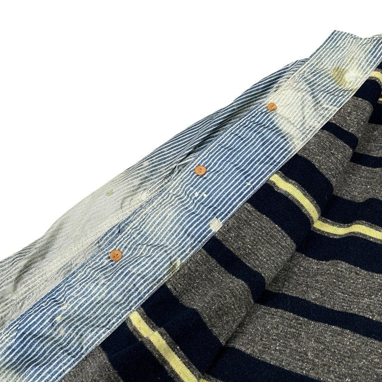 KAPITAL ヒッコリーストライプ転写プリントブランケットライナーナイロンジャケット ブルゾン コート アウター Archive キャピタル メンズ レディース ユニセックス