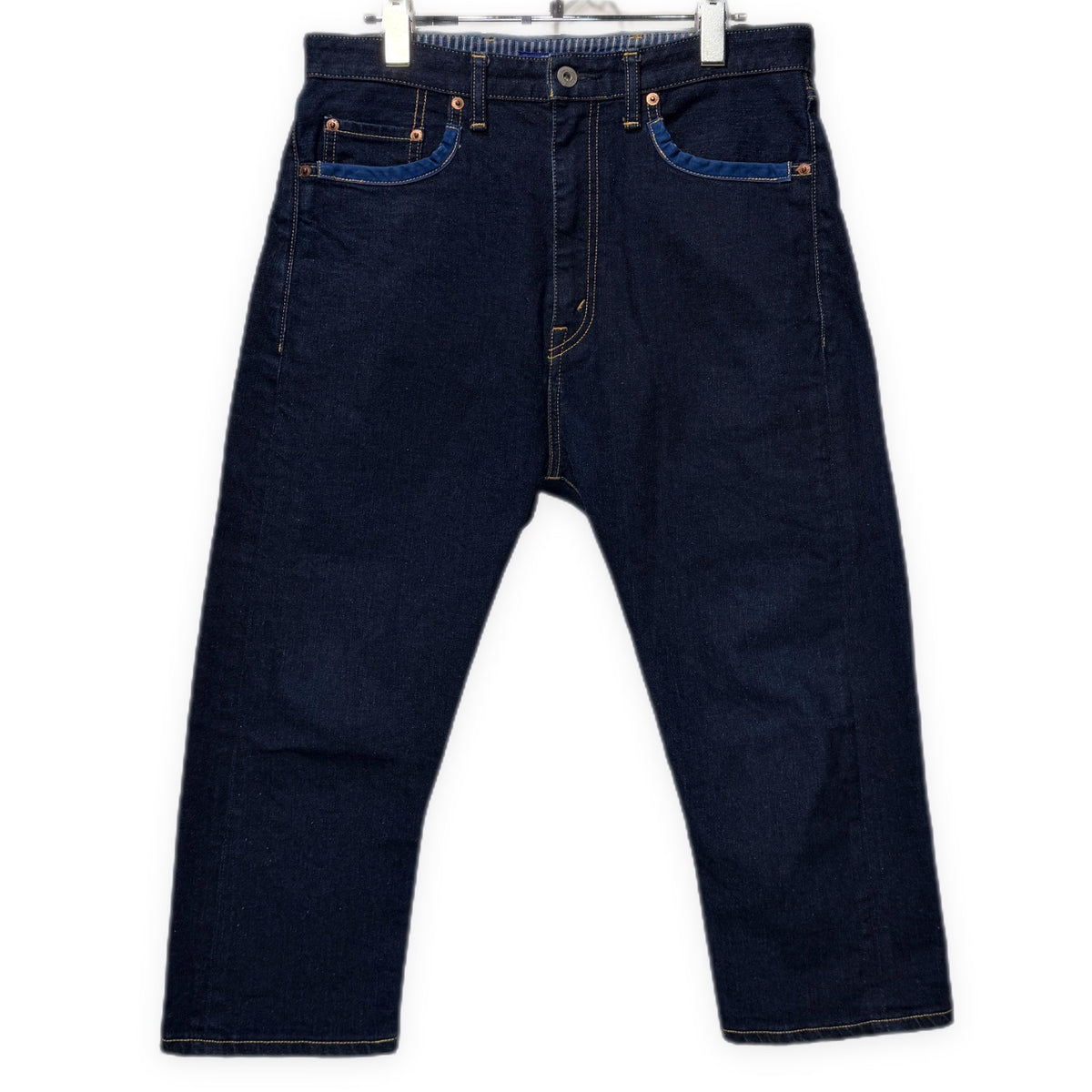 JUNYA WATANABE COMME des GARCONS MAN 15SS インディゴデニムシンチバッククロップドデニムパンツ ジーンズ ボトムス Archive ジュンヤワタナベ コムデギャルソン マン メンズ