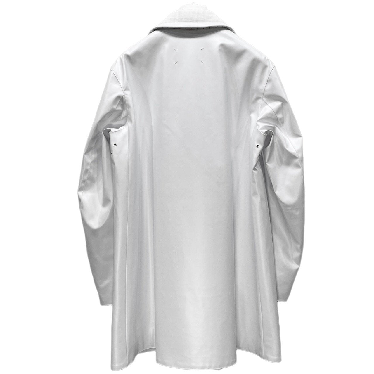 Maison Margiela 4 14 22AW コットンポリウレタン樹脂加工裏地チェックPコート ジャケット ブルゾン アウター PVC コーデュロイ ダブルブレスト 未使用タグ付き 定価322,300円 メゾンマルジェラ メンズ