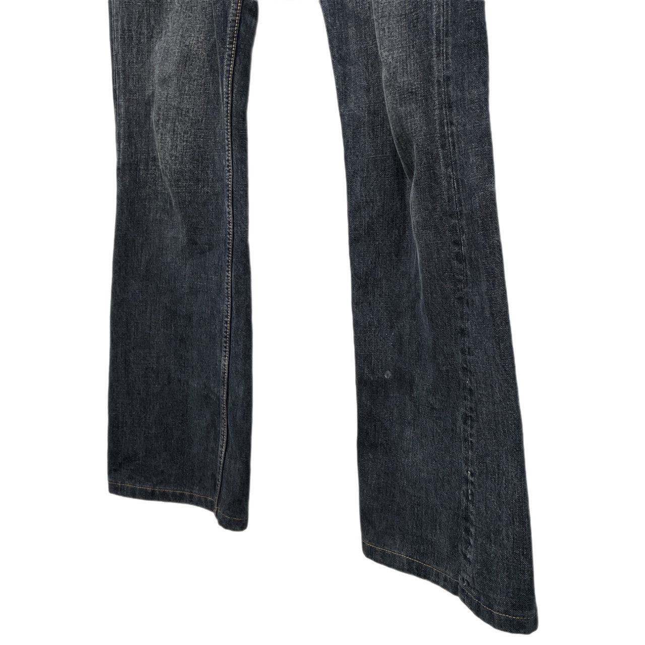 COMME des GARCONS HOMME フレアシルエットブラックデニムパンツ ジーンズ ブーツカット ボトムス Archive コムデギャルソンオム メンズ