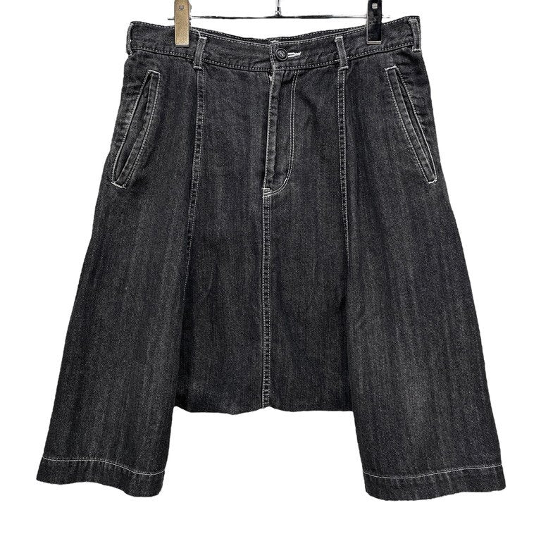 BLACK COMME des GARCONS ブラックデニムサルエルパンツ ドロップクロッチ ボトムス ブラック コムデギャルソン メンズ レディース ユニセックス