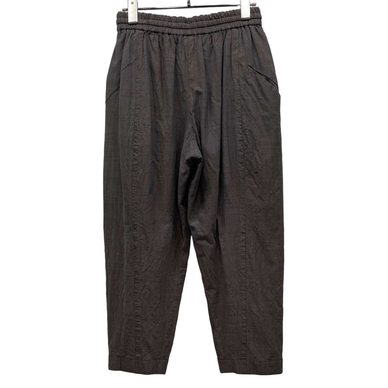 DEVOA Olmetex Technical Fabrics ウールシルクチェッククロップドワイドイージーパンツ ボトムス デボア デヴォア メンズ