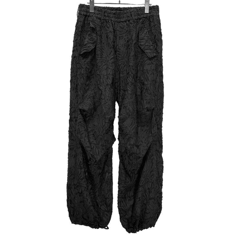 TAAKK 21SS CUT JACQUARD PARACHUTE PANTS フラワーカットジャカードイージーパラシュートパンツ ドローストリング ミリタリー アーミー TA24SS-PT107 定価55,000円