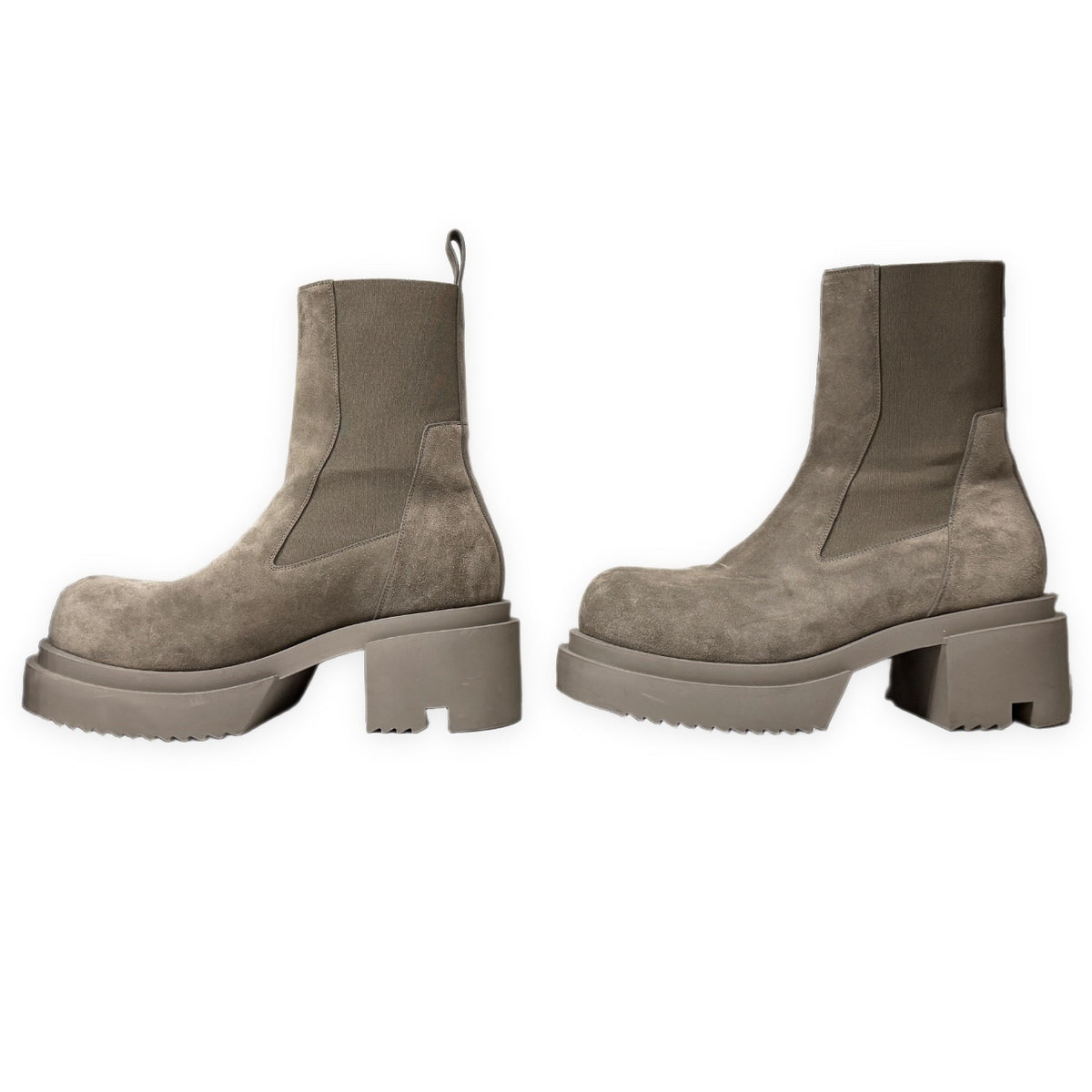 Rick Owens 25AW BEATLE BOGUN スエードレザー ビートル ボウガン スウェード サイドゴア ブーツ シューズ 厚底 靴 クツ RU02E1832LVS 定価253,000円 リックオウエンス メンズ