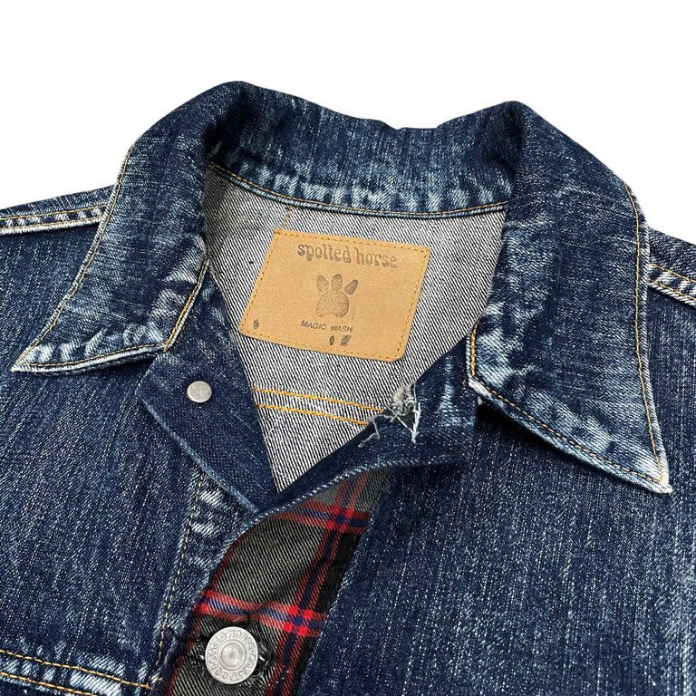 Y's for men × SPOTTED HORSE CRAFT YFMロゴパッチワークデニムトラッカージャケット リメイク Archive ブルゾン Yohji Yamamoto Pour Homme ヨウジヤマモトプールオム ワイズフォーメン スポテッドホースクラフト メンズ