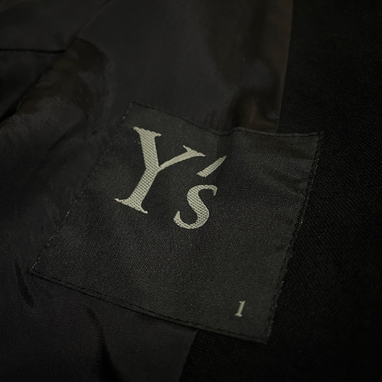 Y's 袖切替ウールカットオフノーカラーショートジャケット 裁ち切り ブルゾン コート アウター Yohji Yamaomto Femme ヨウジヤマモトファム ワイズ レディース