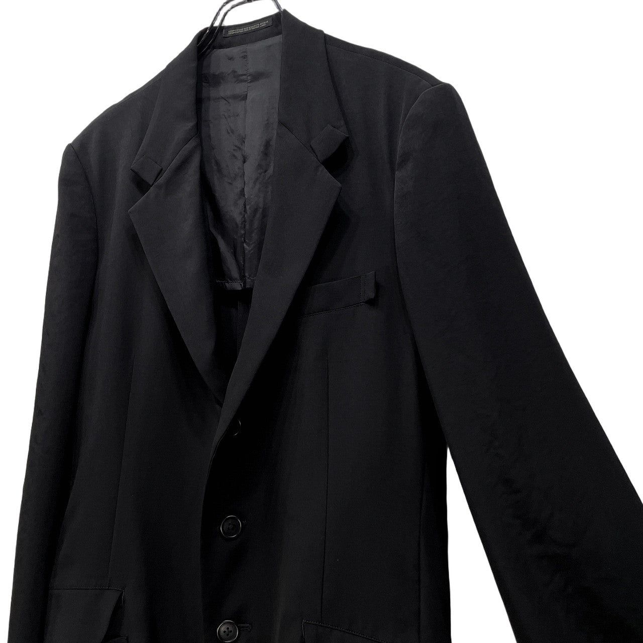 Y's for men 25SS TA TUXEDO TURN BACK COLLAR JACKET トリアセテートポリエステル袖裏地ストライプターンバックカラー3Bテーラードジャケット ブルゾン コート アウター Yohji Yamamoto Pour Homme ヨウジヤマモト メンズ