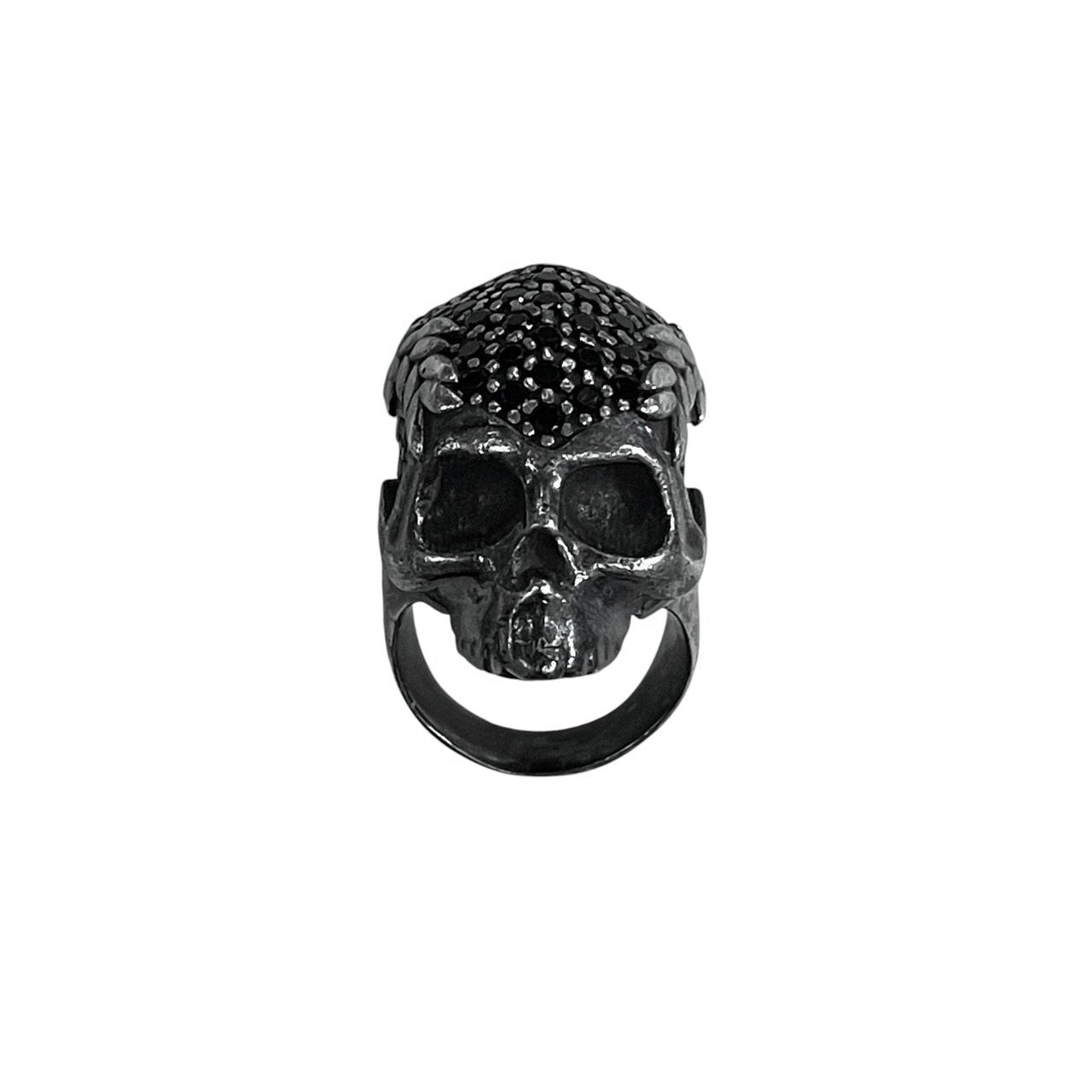 Vivienne Westwood 16AW NEW SKULL RING スワロフスキー装飾ニュースカルリング 骸骨 ドクロ 指輪 アクセサリー シルバー 925 約16号 定価77,760円 ヴィヴィアンウエストウッド メンズ レディース ユニセックス