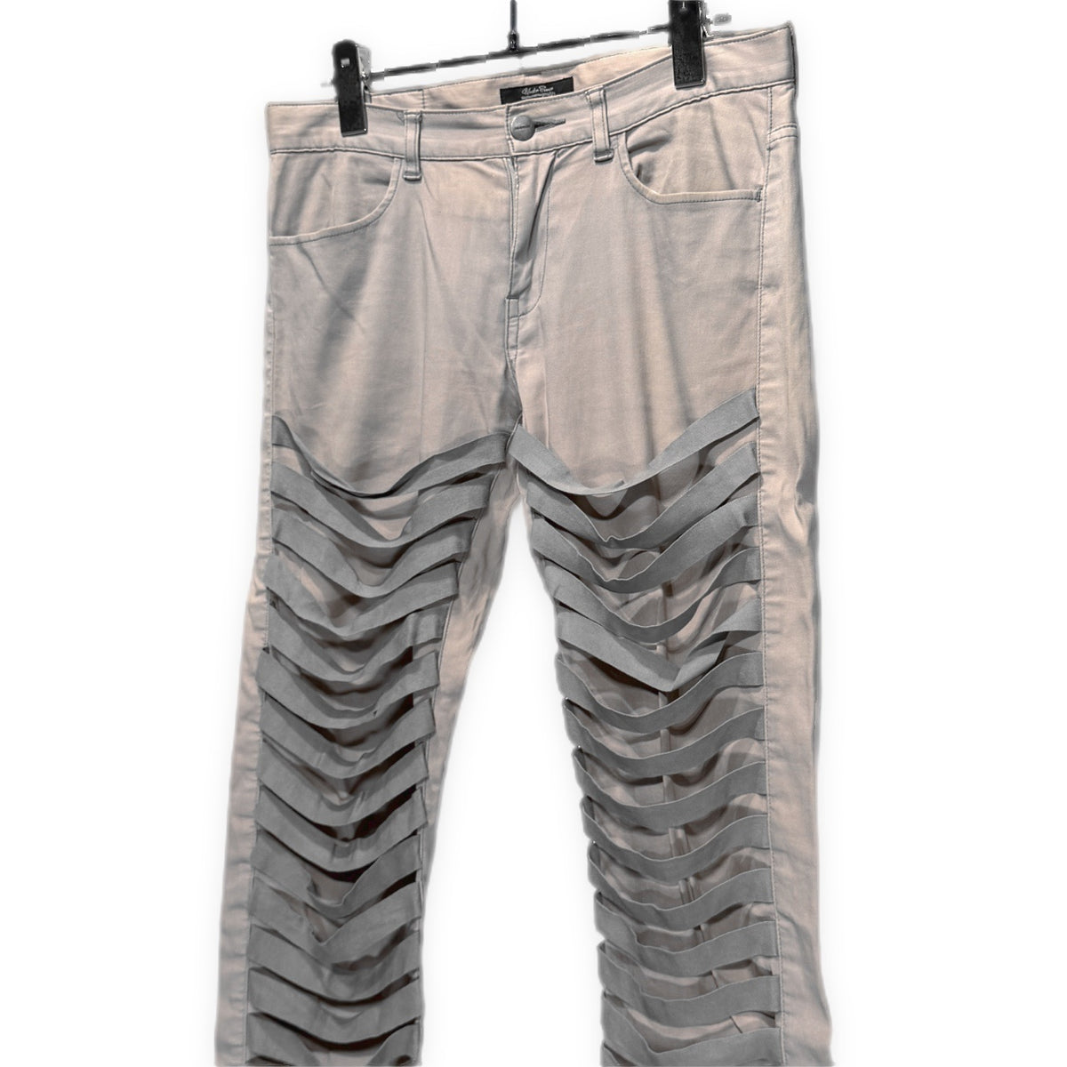 UNDERCOVER 11SS ベルトデザインストレッチコットンスリムパンツ ボトムス スキニー Archive Underman期 アンダーカバー メンズ