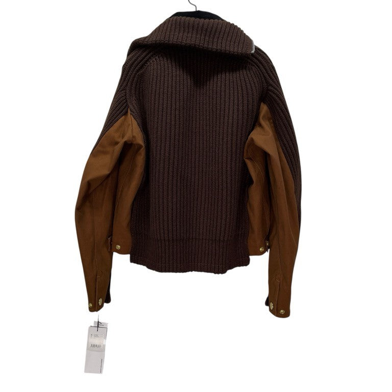sacai × carhartt WIP 25AW Duck x Wool Knit Blouson ウールニットドッキングダックブルゾン 切替 ジャケット コート アウター キャンバス 25-08085 未使用タグ付き 定価176,000円 サカイ カーハート メンズ