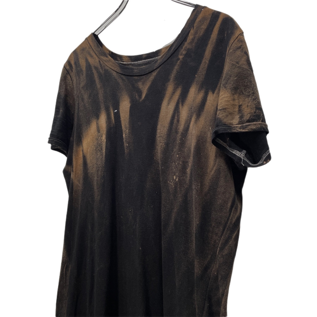 L.G.B. BLACK&WHITE AMERICA HSC M 004FBWA レザー星条旗パッチブリーチTシャツ カットソー Tee T-shirt Y2K トップス 国旗 ルグランブルー メンズ