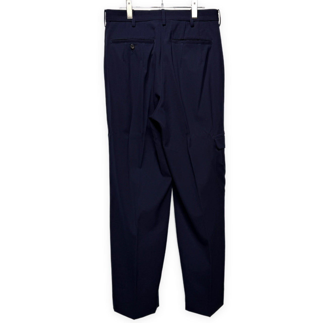 Yohji Yamamoto Pour Homme ウールギャバジンカーゴポケットワイドテーパードパンツ スラックス トラウザーズ Archive 80s 丸文字 ボトムス ヨウジヤマモトプールオム メンズ
