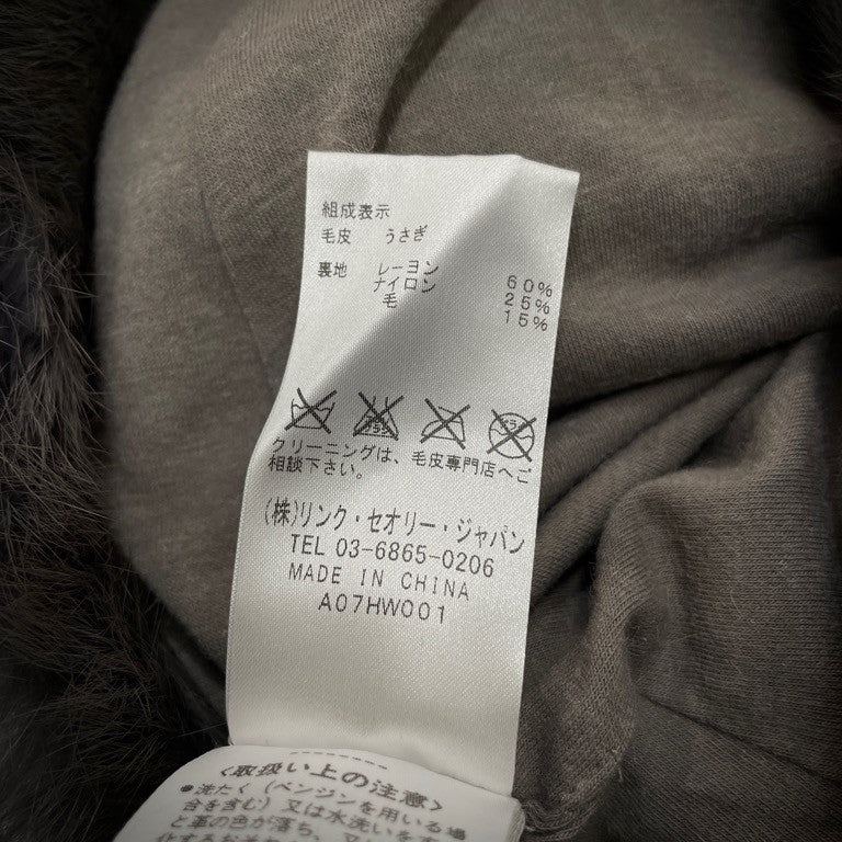 HELMUT LANG ラビットファーボリュームスヌード ネックウォーマー マフラー 服飾雑貨 ヘルムートラング レディース