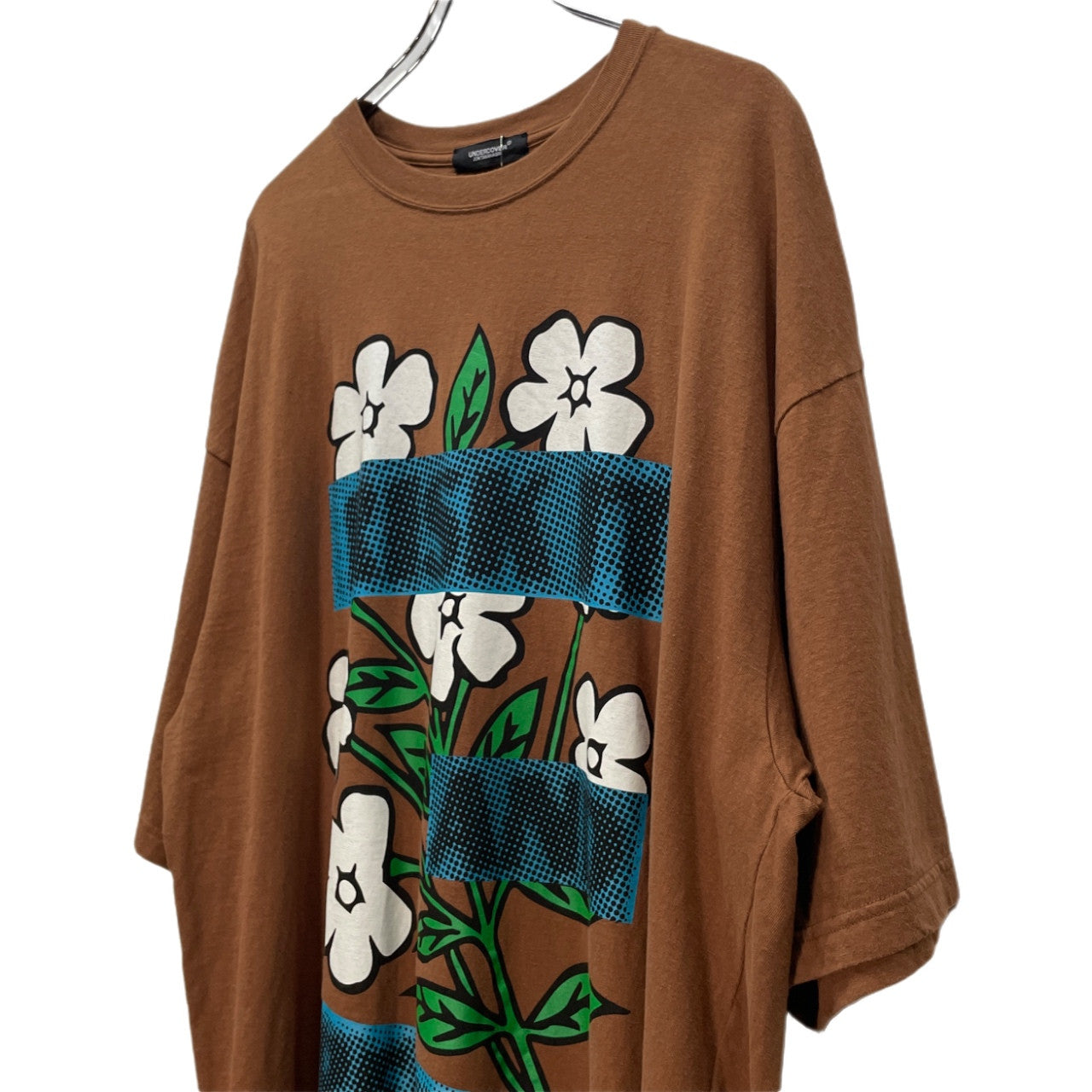 UNDERCOVER 25SS Graphic Print Big Tee Brown グラフィックプリントオーバーサイズTシャツ カットソー T-shirt トップス 花 フラワー 定価24,200円 未使用タグ付き アンダーカバー メンズ