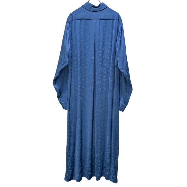 Vivienne Westwood 24AW VW SHIRT DRESS 安全ピンストライプレーヨンスーパーロングシャツワンピース コート 刺繍 トップス ブラウス アウター Archive IMPORT コレクションライン ヴィヴィアンウエストウッド メンズ レディース