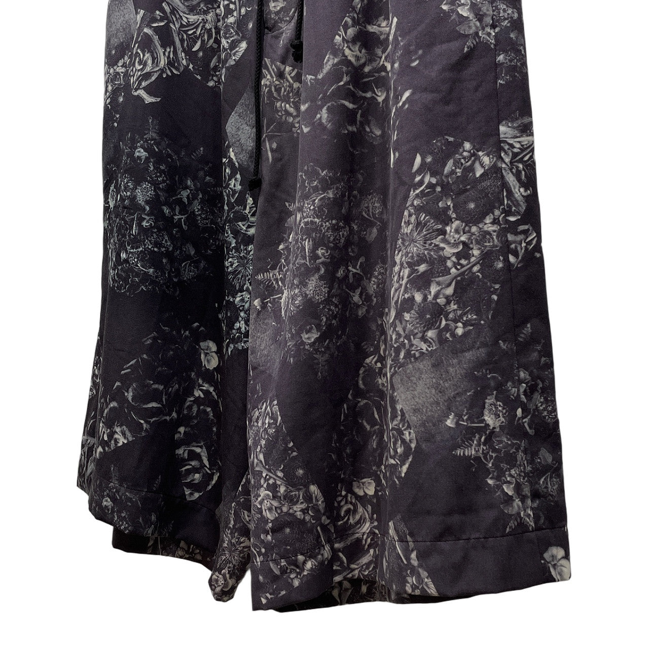 Ground Y 18SS Nicolai Bergmann フラワープリントサルエルワイドハーフパンツ ボトムス 花 Yohji Yamamoto グラウンドワイ ヨウジヤマモト ニコライバーグマン メンズ レディース ユニセックス