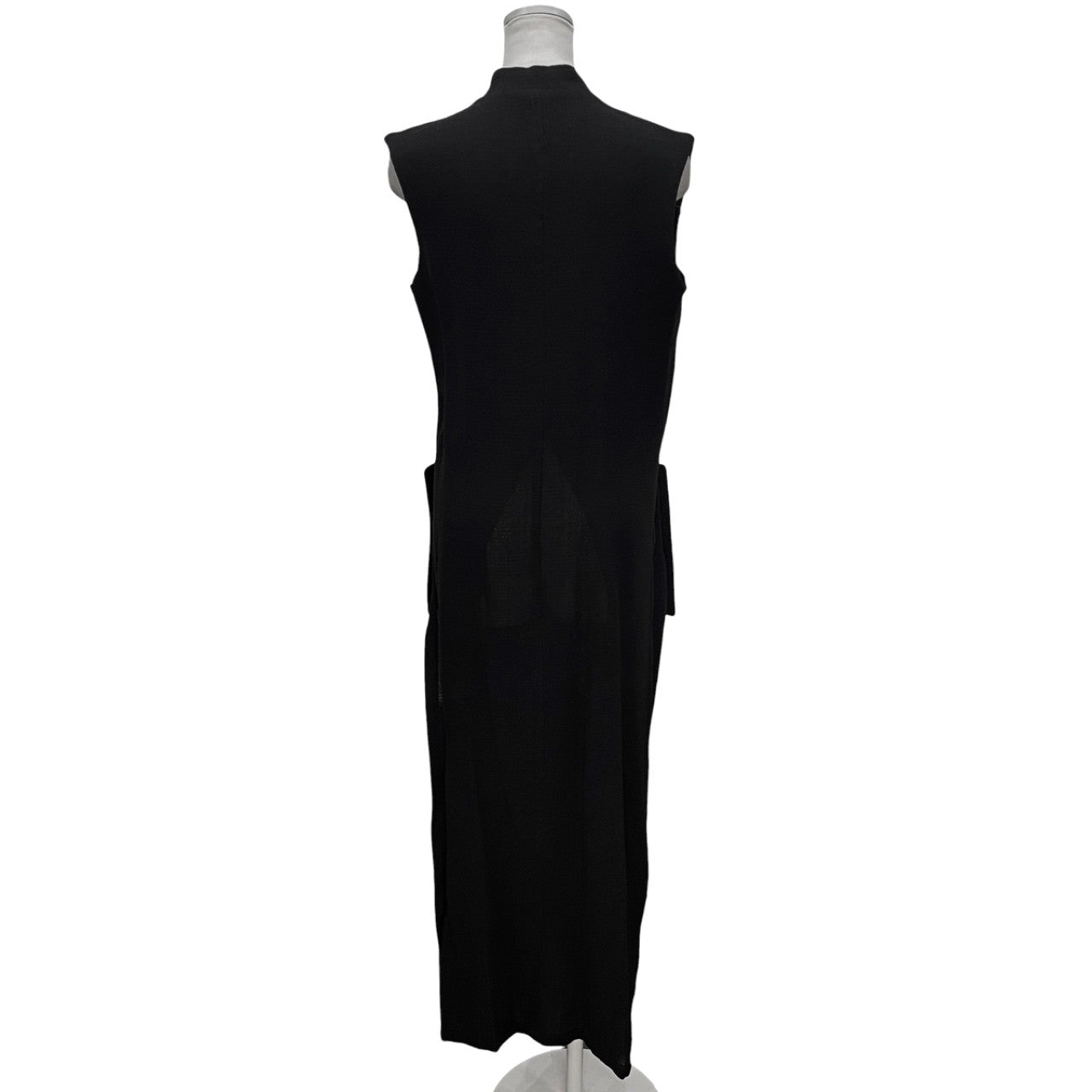Y's サイドディープスリットノースリーブウールロングジャケット ベスト コート アウター Archive 90s Yohji Yamamoto Femme ヨウジヤマモトファム ワイズ レディース