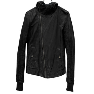 Rick Owens カーフレザーハイネックフーデッドブルゾン ジャケット パーカー コート アウター Archive リックオウエンス メンズ