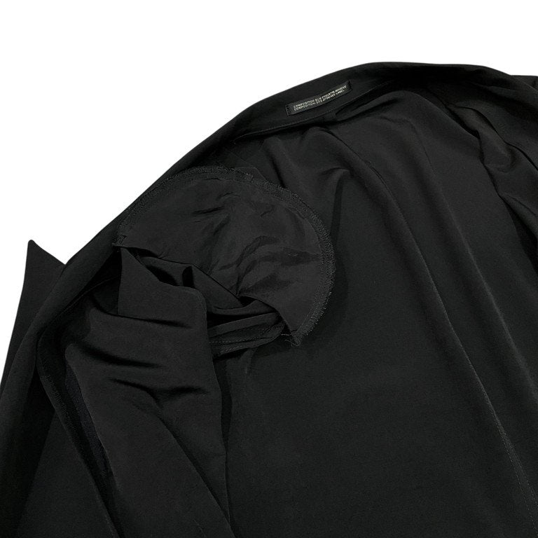 Yohji Yamamoto Pour Homme 20SS トリアセテートポリエステルバックメッセージプリントロングジャケット コート LOOK41 Archive HN-J54-500 ヨウジヤマモトプールオム メンズ