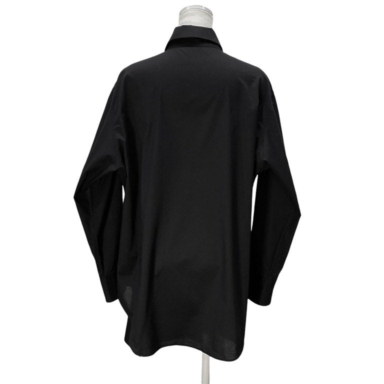 Yohji Yamamoto collections 22AW LAWN LONG DRESS SHIRT コットンローンフロントレイヤードロングシャツ ブラウス トップス Femme ヨウジヤマモトファム レディース