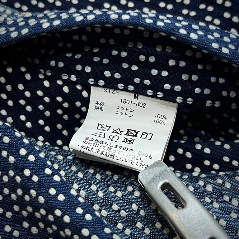 KUON SASHIKO COACH JACKET wagamama別注 刺し子刺繍コーチジャケット ブルゾン コート アウター クオン メンズ