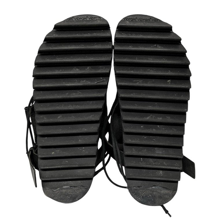 ANN DEMEULEMEESTER レースアップベルテッドカバータンシャークソールサンダル シューズ ブーツ スニーカー 靴 クツ Archive 00s アンドゥムルメステール メンズ