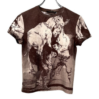 ALEXANDER McQUEEN アートプリントカットソー Tシャツ Tee T-shirt Archive 90s トップス アレキサンダーマックイーン レディース