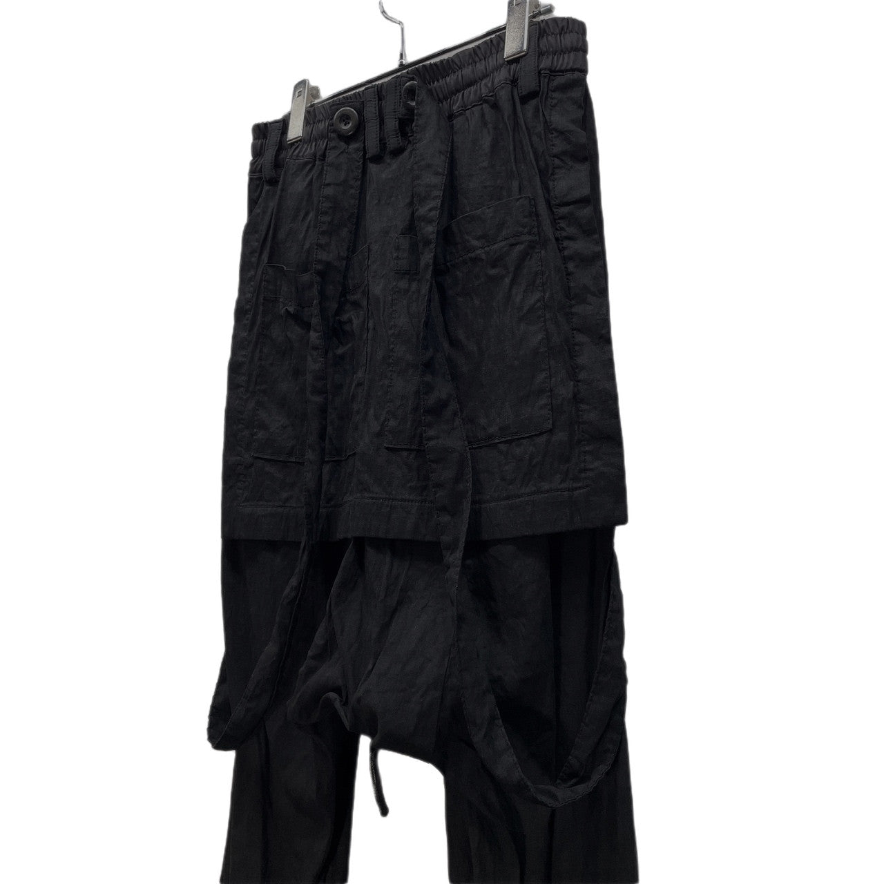 A.F ARTEFACT ストレッチリネンレーヨンオーバーオールサルエルパンツ サスペンダー ボトムス エーエフ アーティファクト メンズ