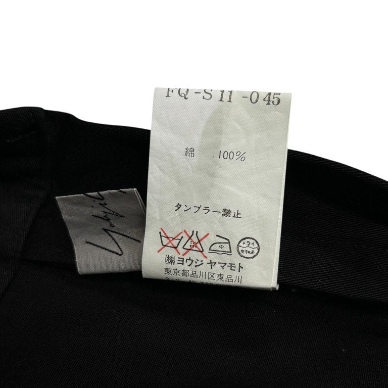 Yohji Yamamoto Femme 03SS コットンギャバジンテーピングステッチアシンメトリーロングスカート Archive テープ 刺繍 パンツ ボトムス ヨウジヤマモトファム レディース